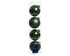 Kerstballen glas glans/mat mix 10cm - dennengroen 4st.