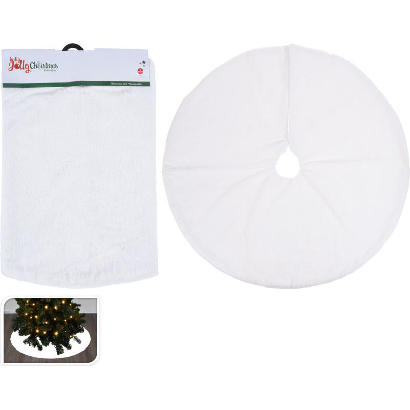 Kerstboomkleed 90cm - wit