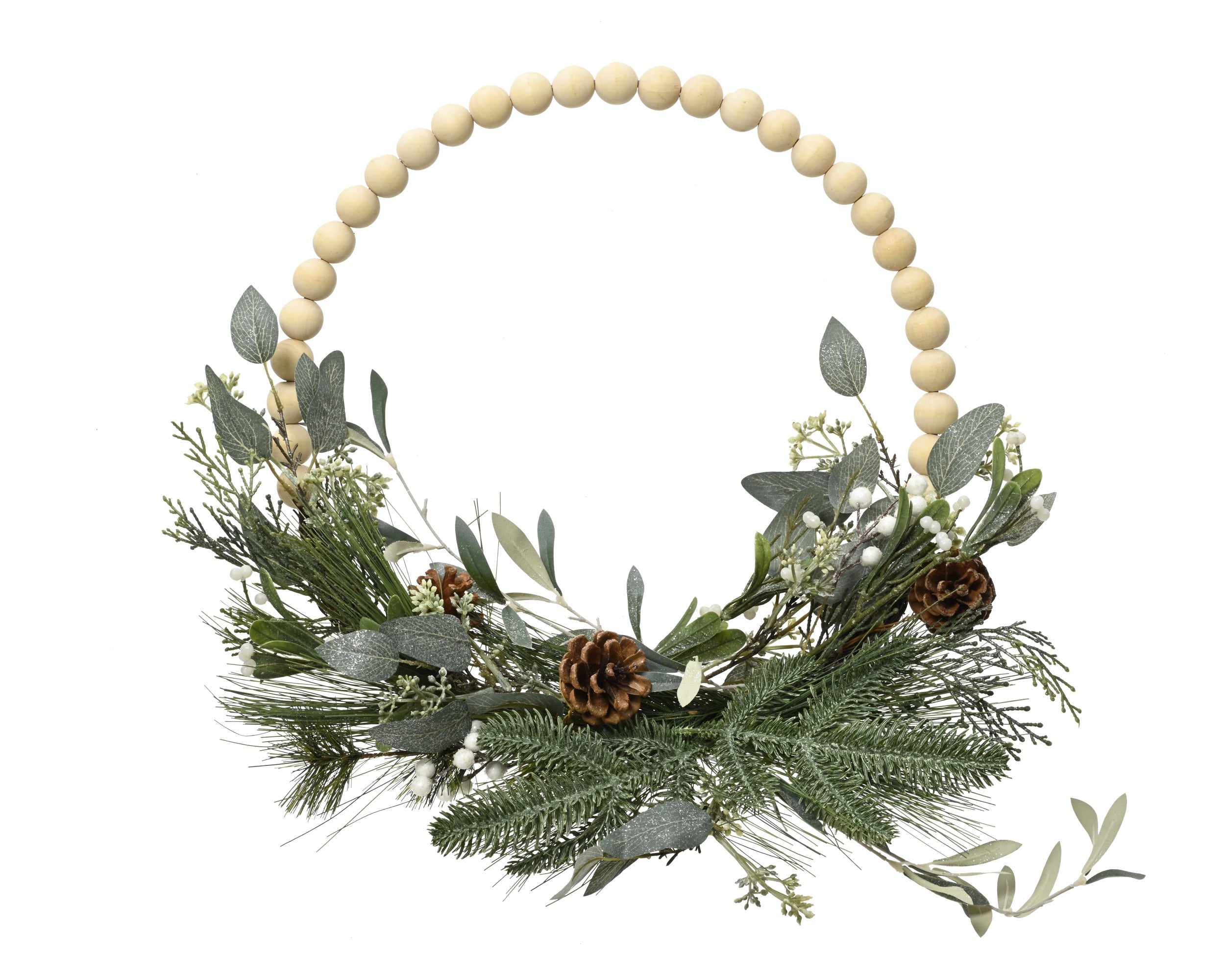 Kerstkrans modern 40cm - groen