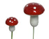 Kerstdeco paddenstoel foam - rood/wit - ass. (prijs per verpakking)