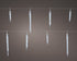 Lumineo LED icicle sneeuwval 280cm 192L - transparant/koel wit - kerstverlichting