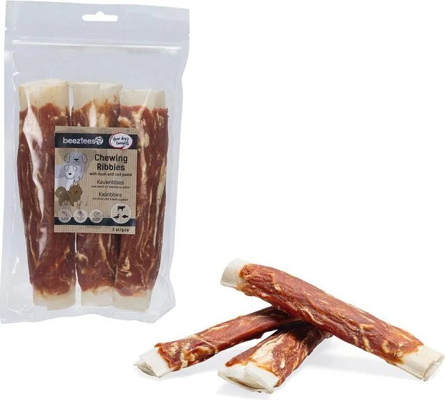 BEEZTEES Kauribbies eend/kabeljauw - 3st