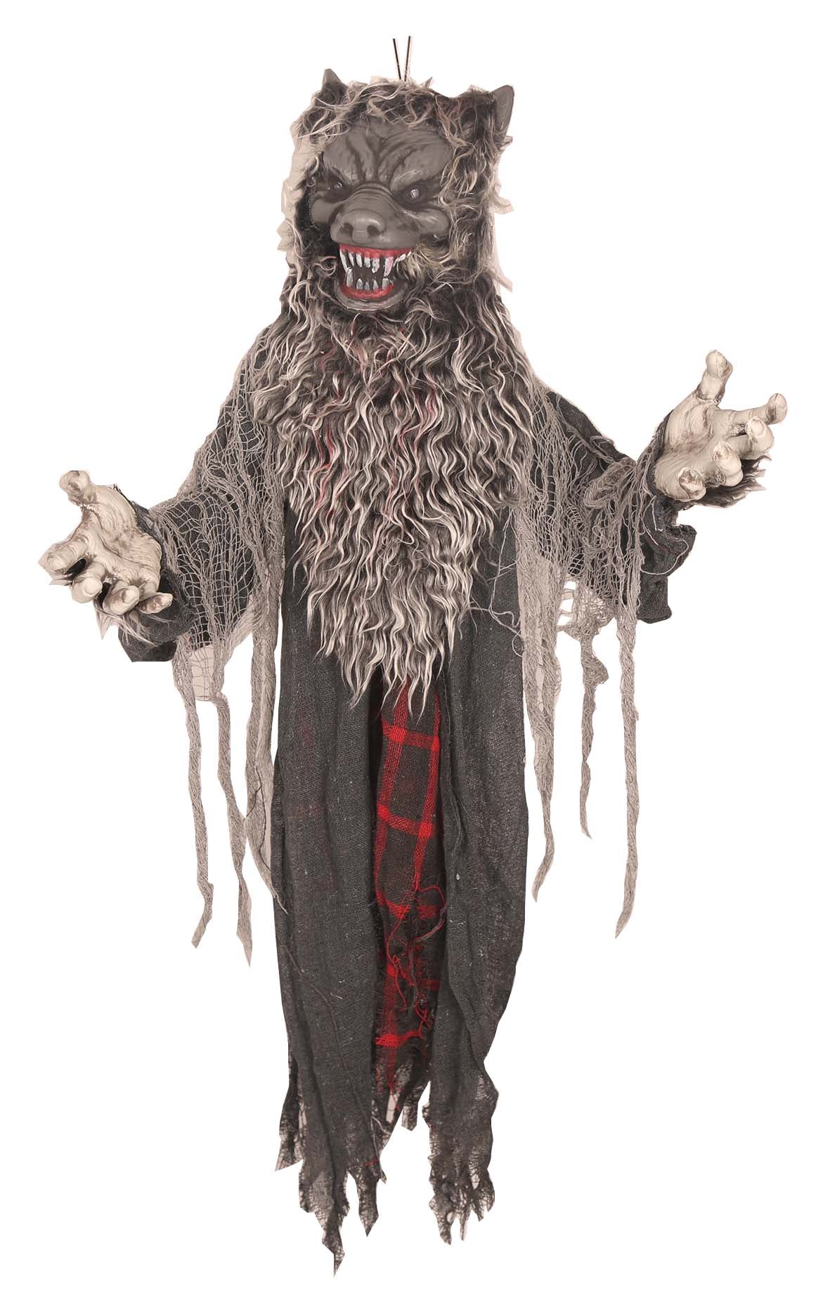 Deco weerwolf - licht/muziek - 90cm