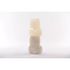 Cubo - Vaas wit/grijs - 16x16x41cm