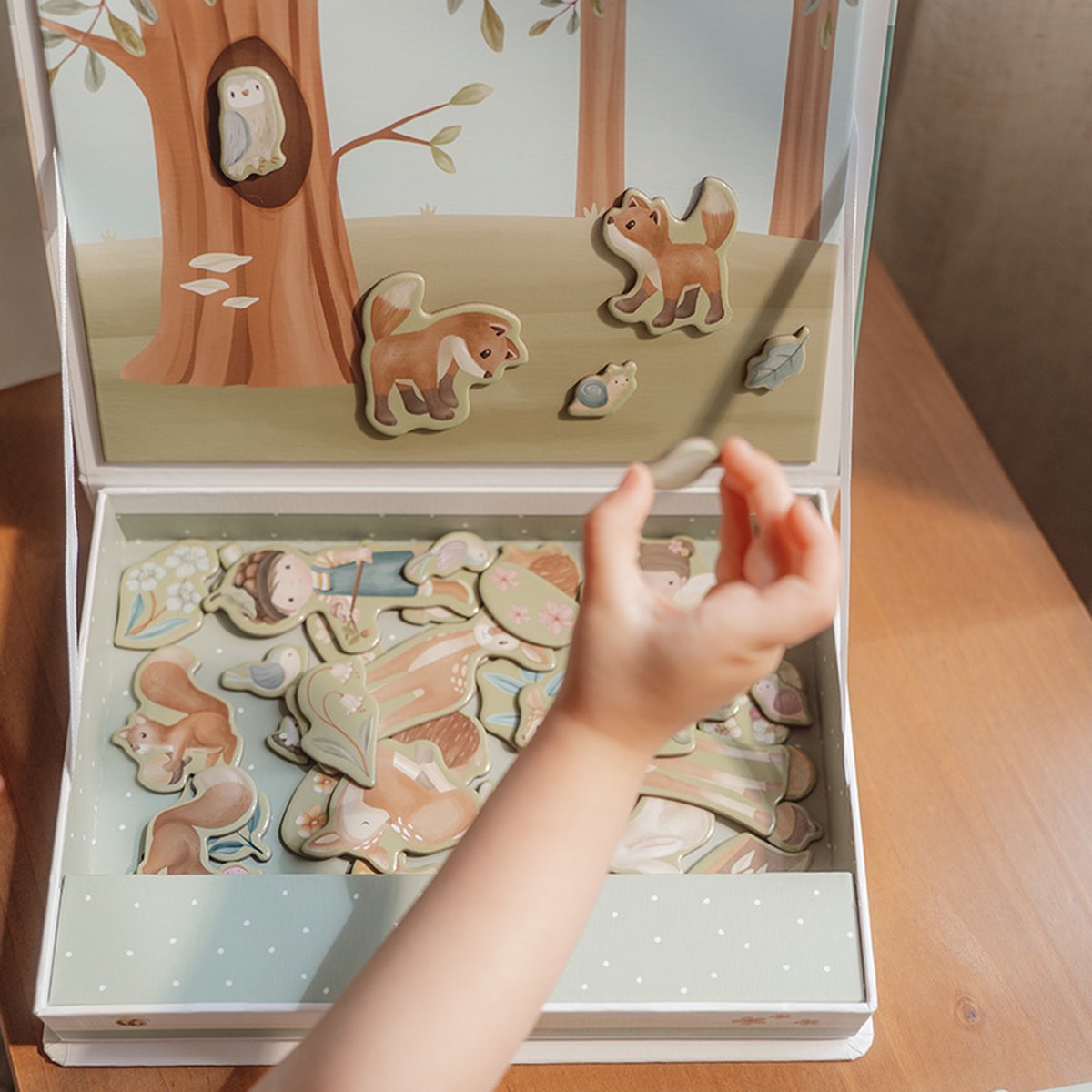 LITTLE DUTCH Magnetisch speelbord forest friends