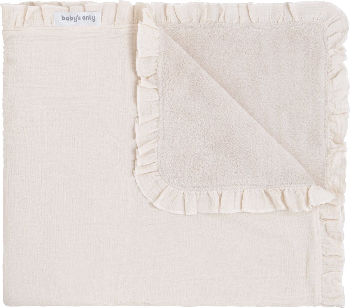 BABY'S ONLY Calm wiegdeken teddy - warm linen