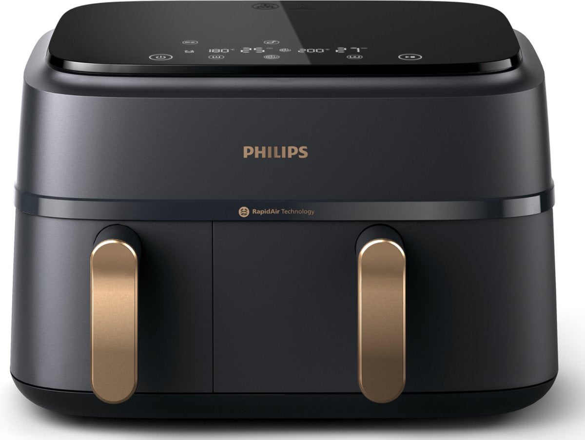 PHILIPS Airfryer serie 3000 - 2manden - zwart digitaal hetelucht friteuse