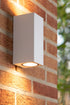 LUCIDE Wandspot ZARO buiten - 2xGU10 35W IP44 wit