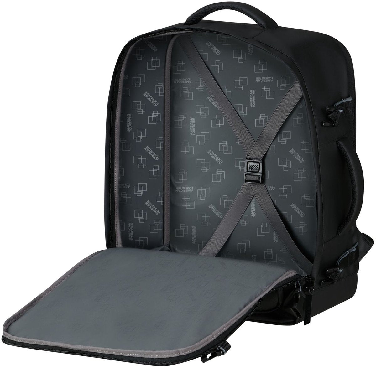 American Tourister TAKE2CABIN casual rugzak - M 45x36x20cm - prime black