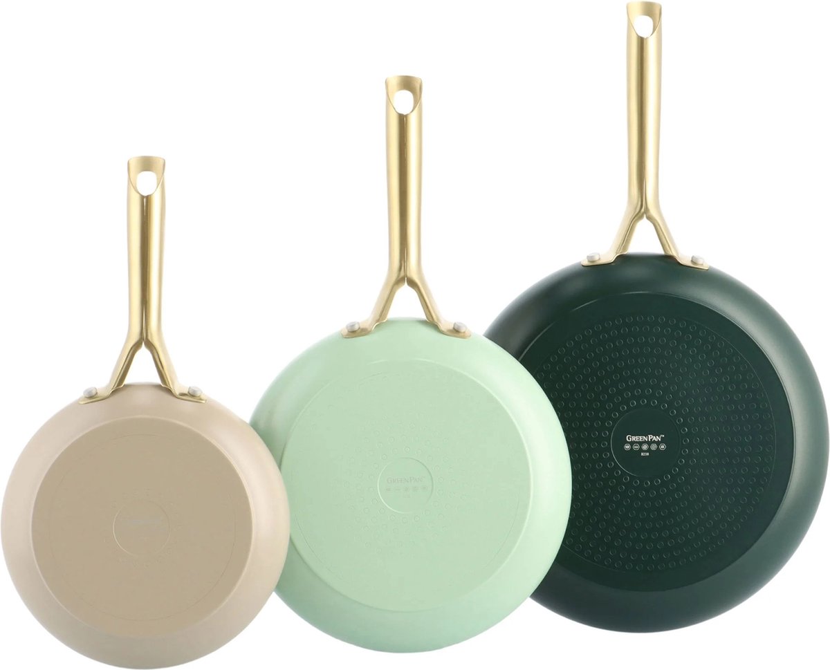 GREENPAN Shades pannenset 3dlg - natural 20+ 24+ 28cm