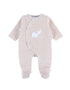 NOUKIES Pyjama fluweel - Bali beige - 00m