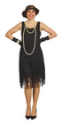 Verkleed jurk Charleston - zwart - 38