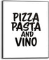 Slim frame black - 40x50cm - pizza pasta and vino