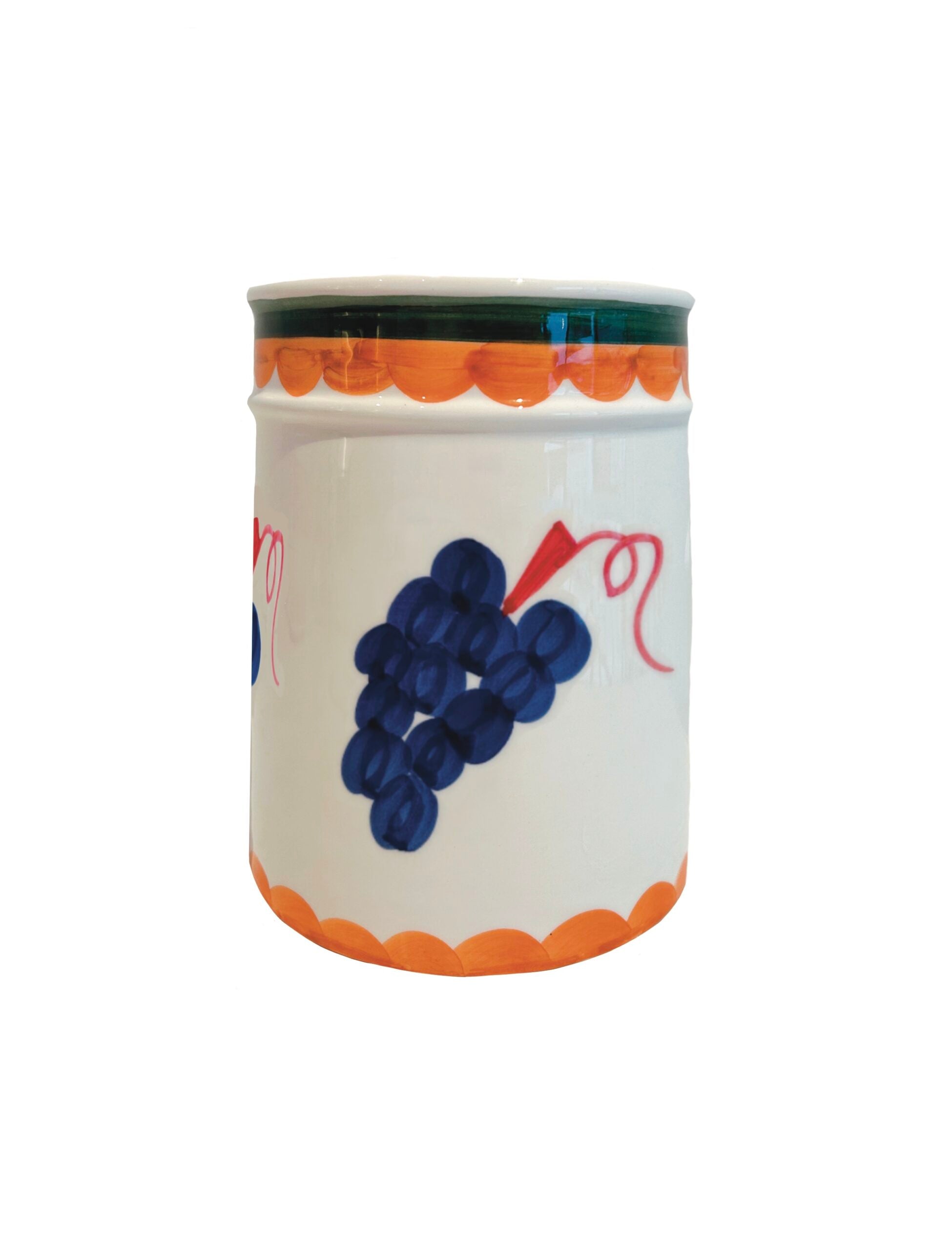 VAL Wijnkoeler/ vaas - 14x16x20cm - purple grapes
