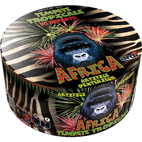 Vuurwerk AFRICA TEMPETE - 90 shots 147g F2 NEC