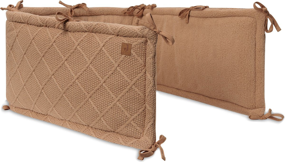 JOLLEIN Boxbumper 180x30cm - check knit biscuit