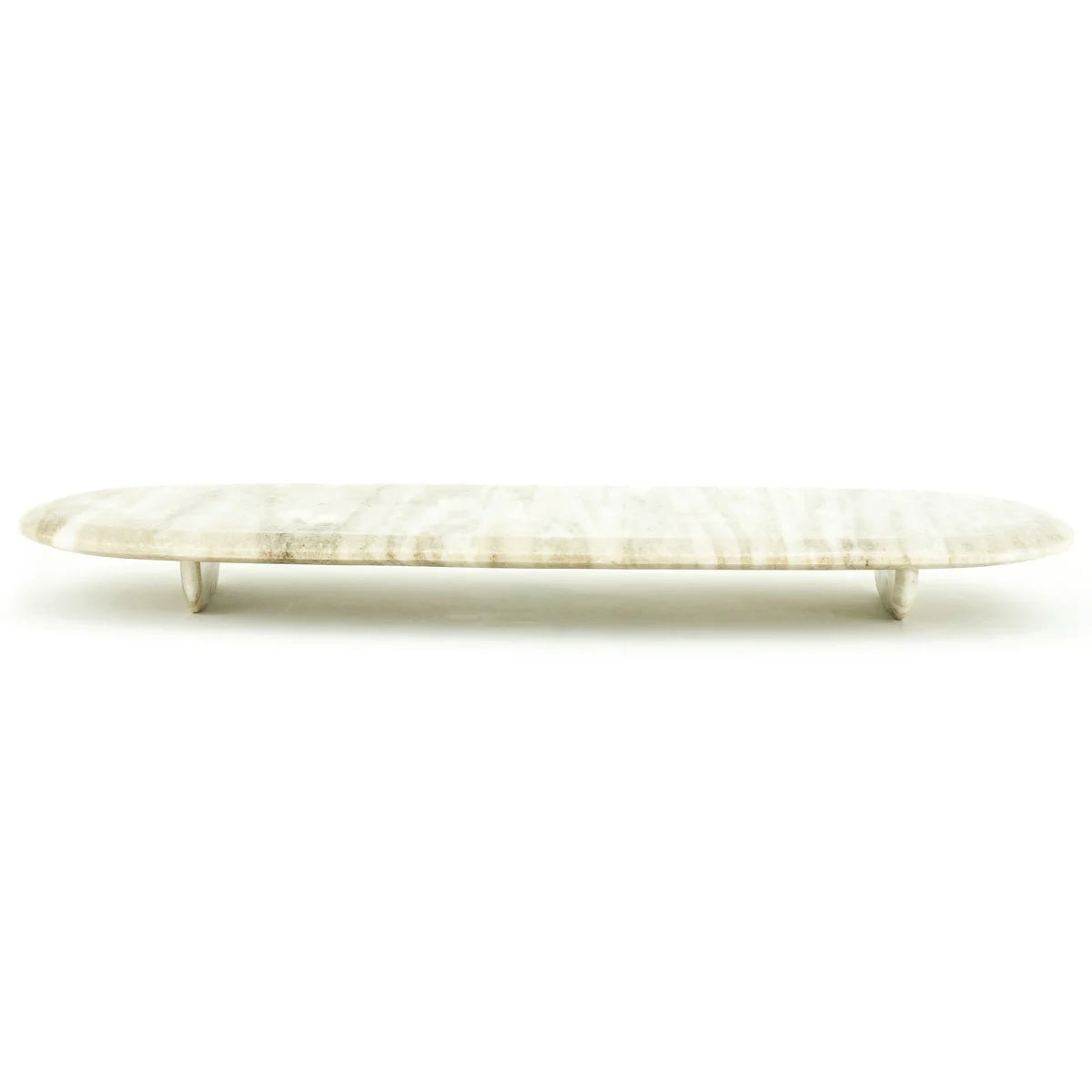 BY BOO Blanch deco schotel - 70x23x7cm - marmer