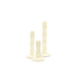 BY BOO Prinz set 3 kandelaars - beige - 10x28cm / 10x21cm / 10x15cm