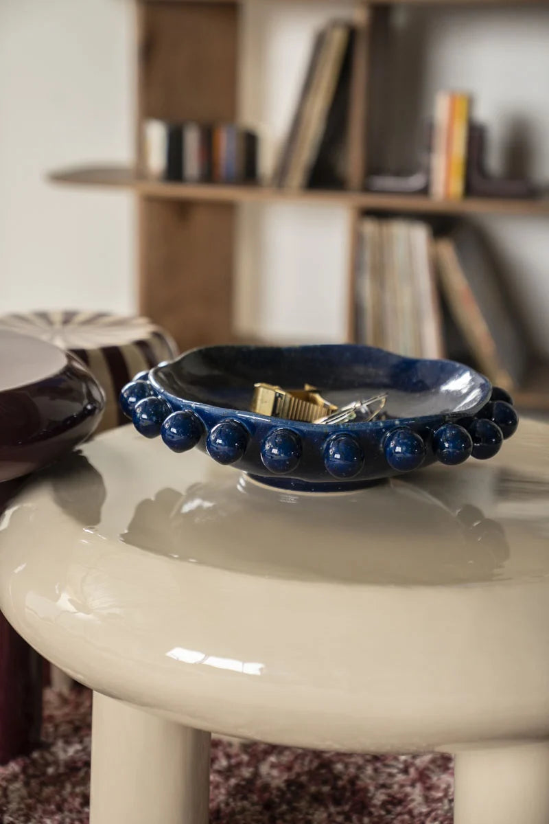 BY BOO Viro bowl - 35.5x9cm - blauw