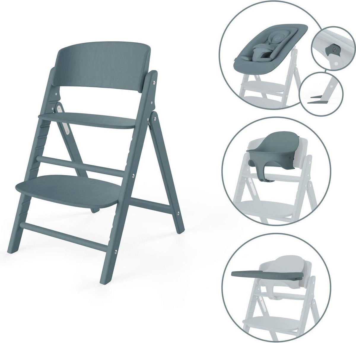 CYBEX Click & Fold 4in1 stone blue mid. blue