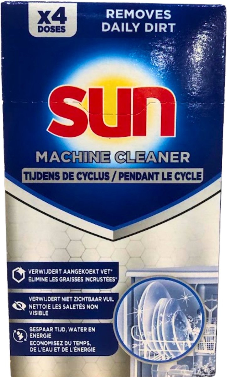 SUN Machinereiniger 4tabs/60gr - tijdens cyclus cyclus
