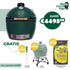 BIG GREEN EGG 2XL kamado Keramiek +Nest + aspook + 1 zak BGE houtskool 9kg