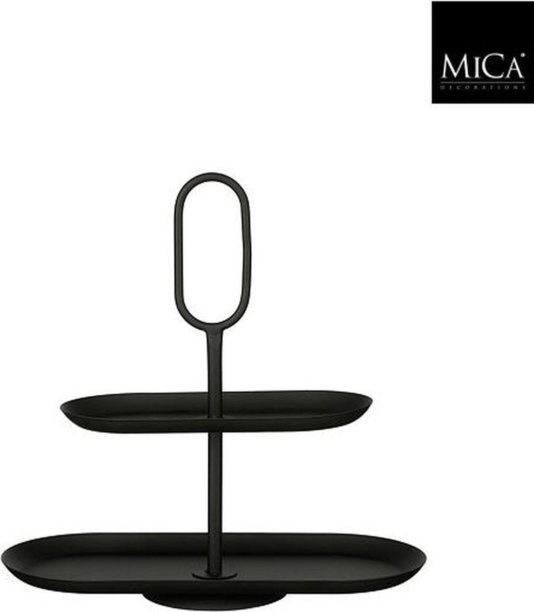 RAMA etagere deco - 38x17x37cm - zwart