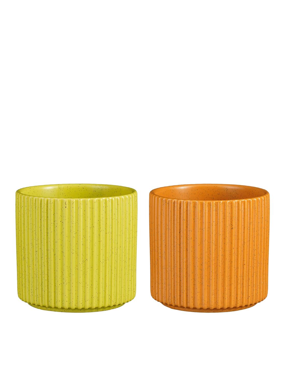 BOVA Pot rond - 12x12.5cm - ass. (prijs per stuk)