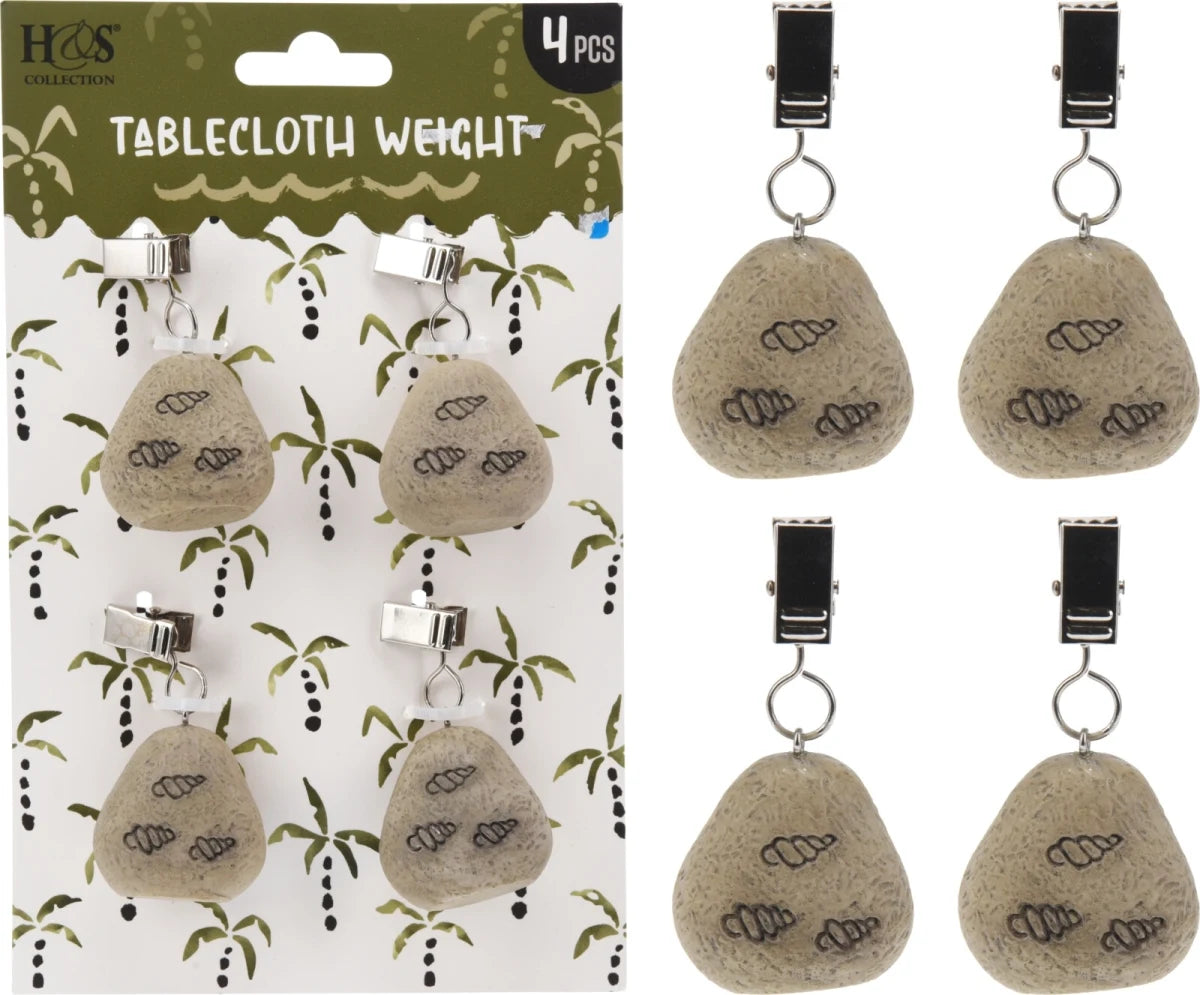 Tafelkleedgewichten set 4st.- ass. (prijs per stuk)