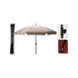 PROGARDEN Parasol 200cm - taupe