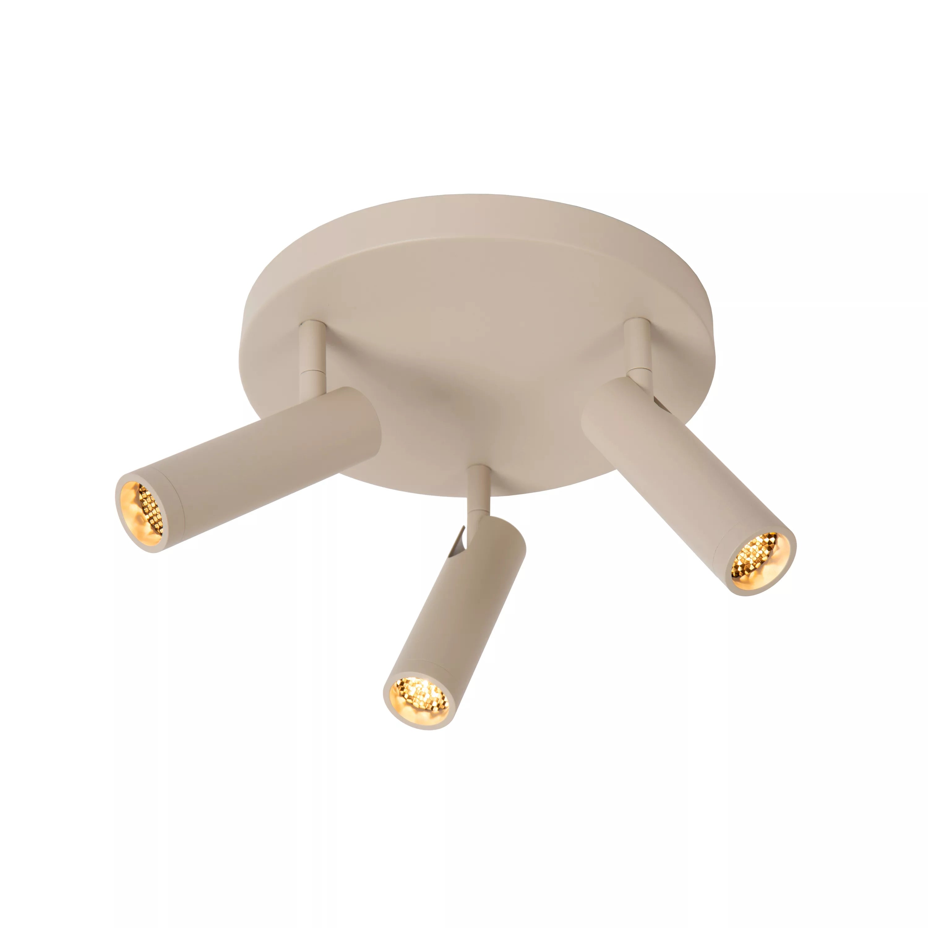 LUCIDE Grado plafondspot taupe dia 25 3xGU10 MR11 12W