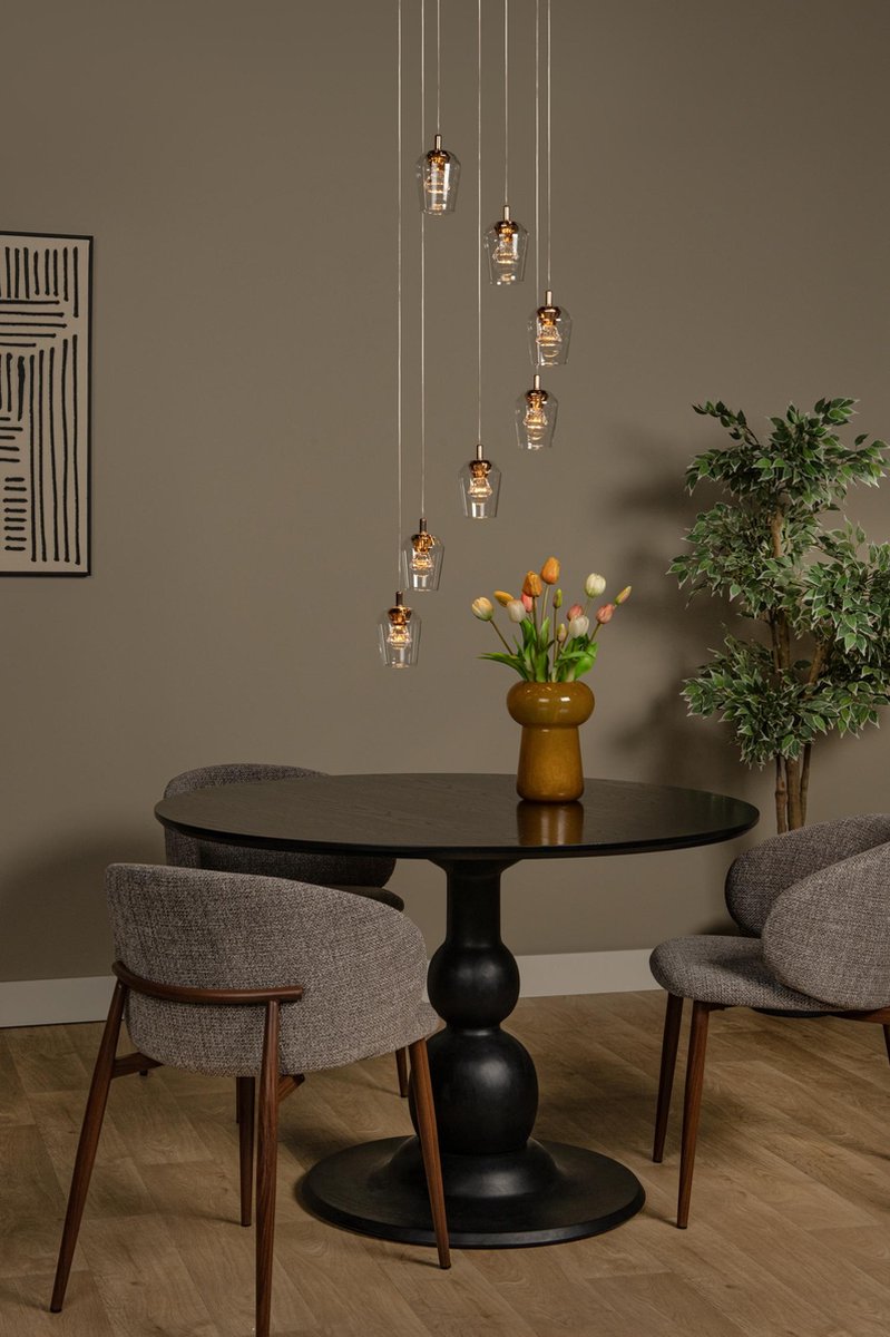 LUCIDE Berliane hanglamp transp. dia 39 LED dimb. 4W