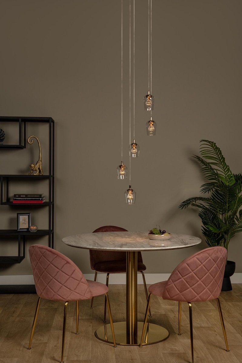 LUCIDE Berliane hanglamp transp. dia 43 LED dimb. 4W