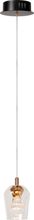 LUCIDE Berliane hanglamp transp. dia 12 LED dimb. 4W