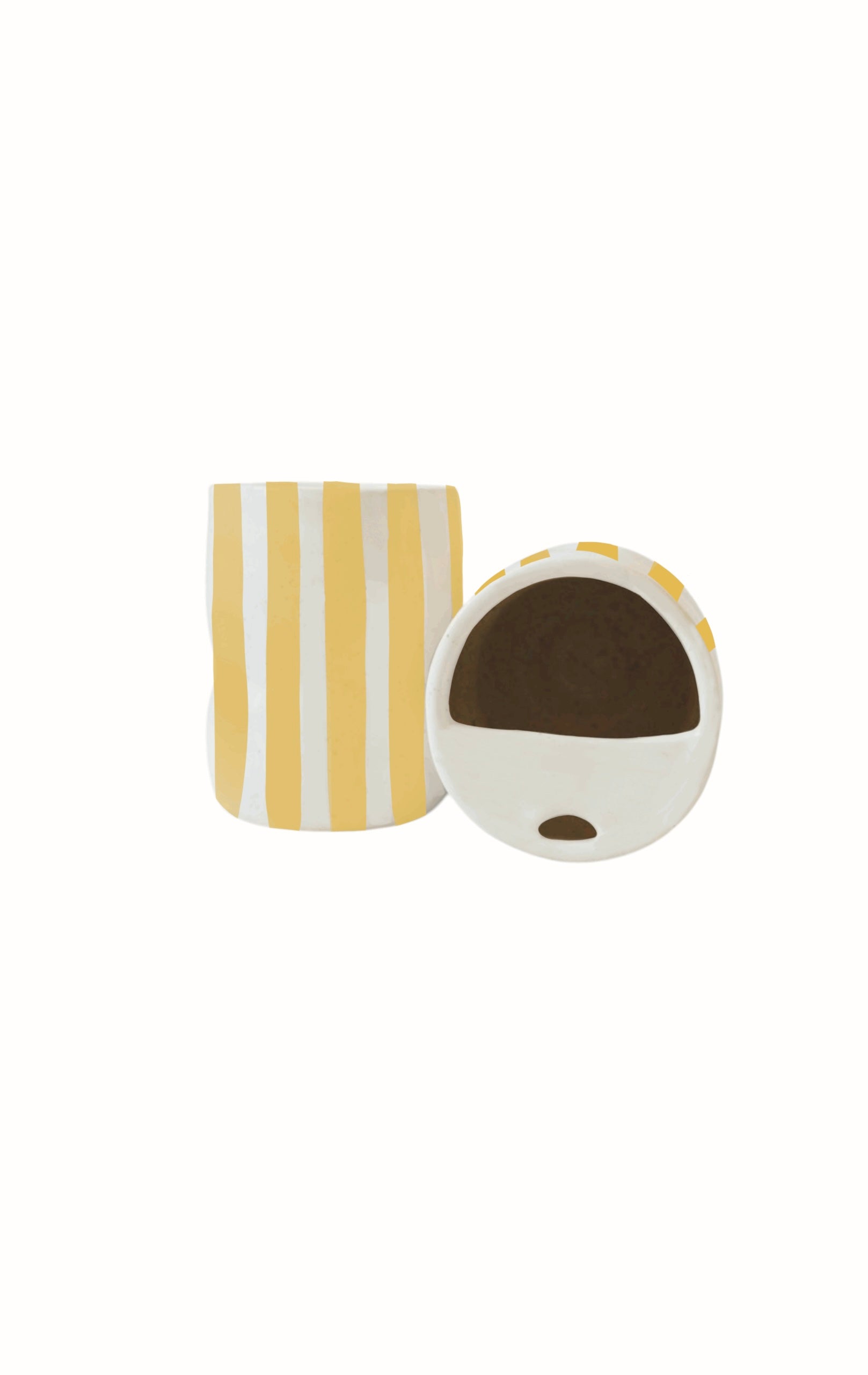 VAL Coffee on the go - yellow stripes