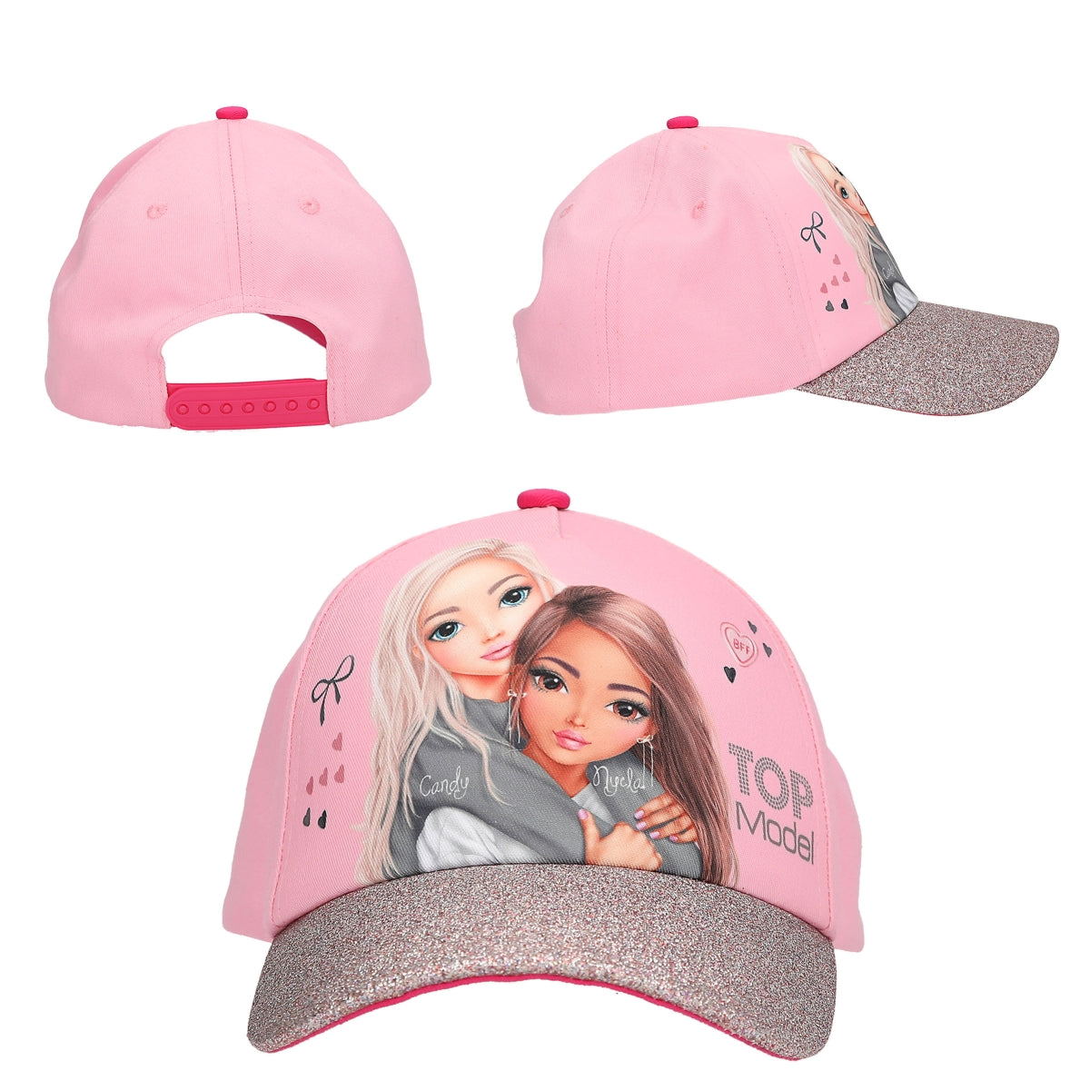 TOPMODEL Cap m/print glitter