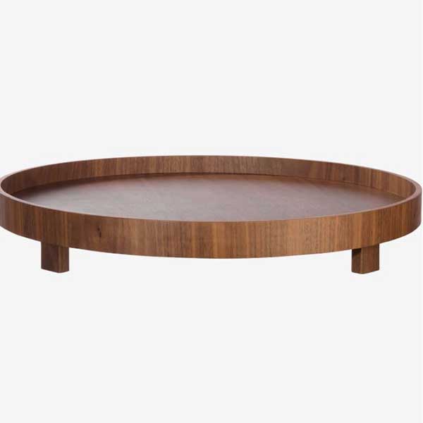ASA Wood - Dienblad m/voeten 40cm - walnoot
