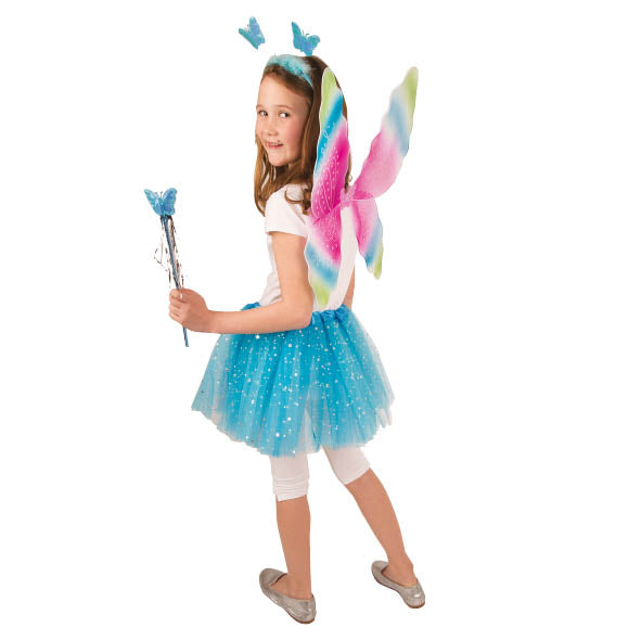 Verkleedset kind - Vlinder blauw