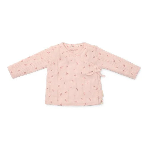 Little Dutch Fairy Flowers - t-shirt wrap met lange mouwen - roze - 62