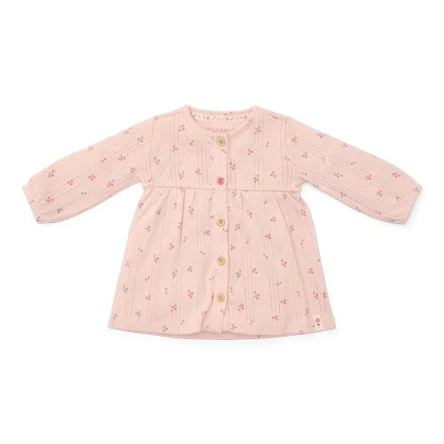 Little Dutch Fairy Flowers - jurk met lange mouwen - roze - 74