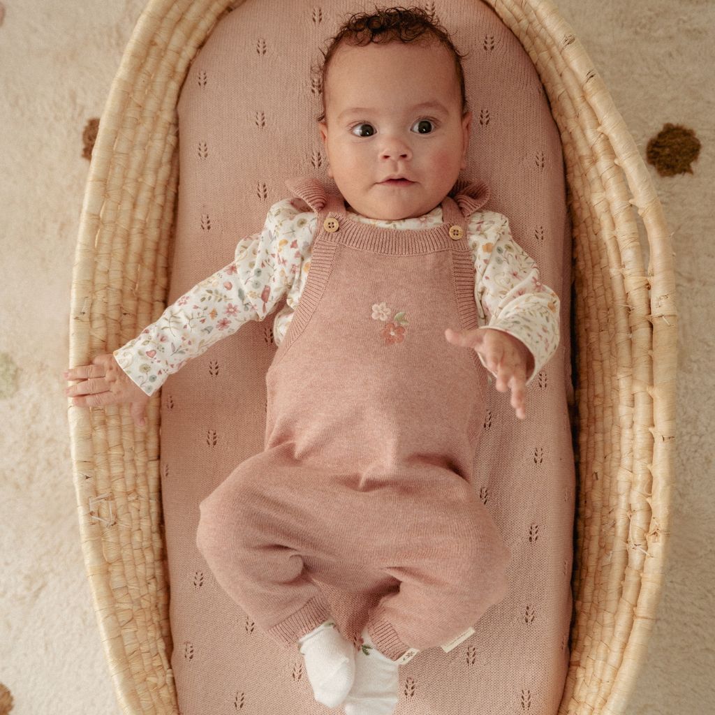 Little Dutch Fairy Pink - knitted one-piece suit - oud roze - 56