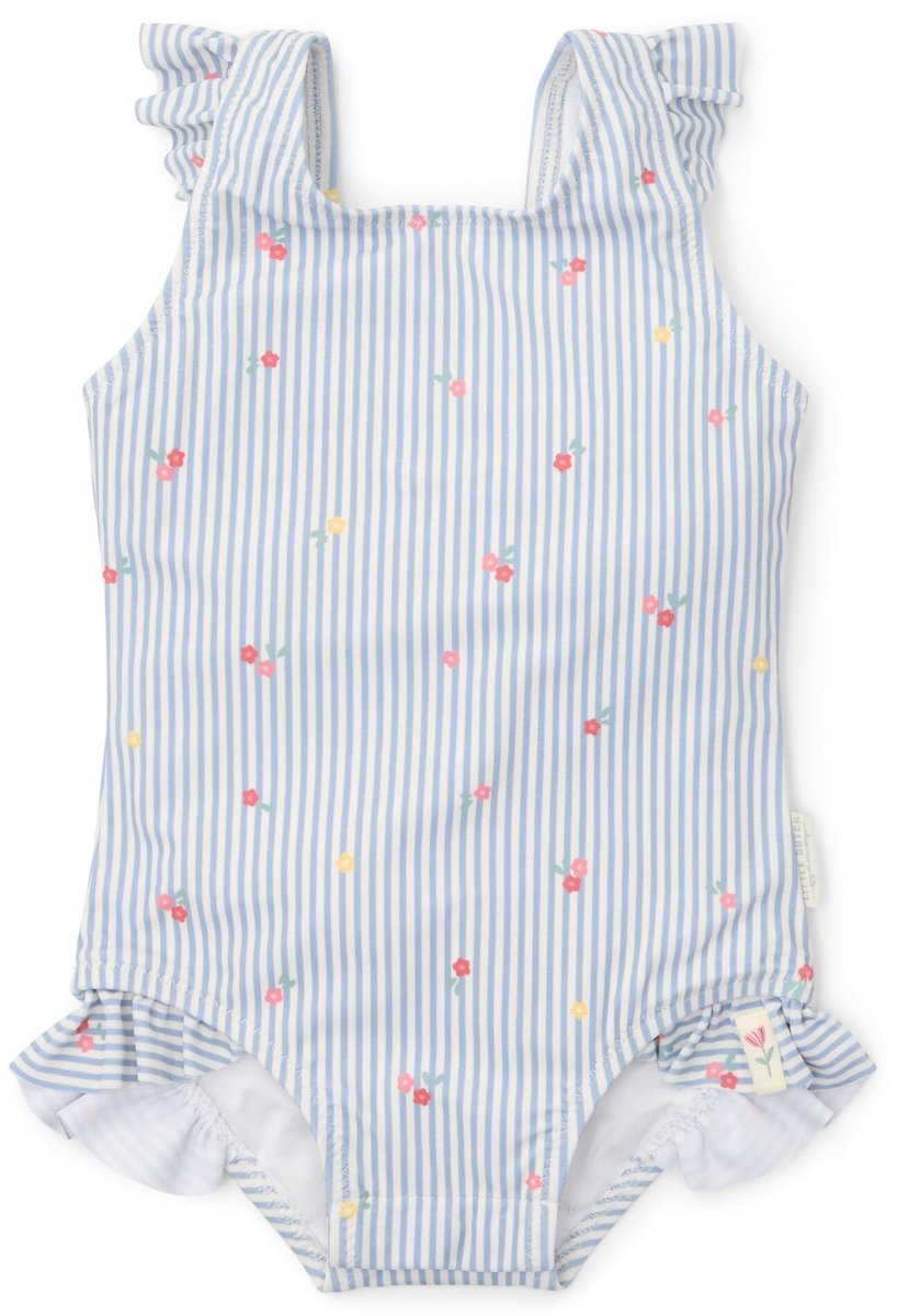 Little Dutch Sunny Flowers - badpak - blauw - 74/80