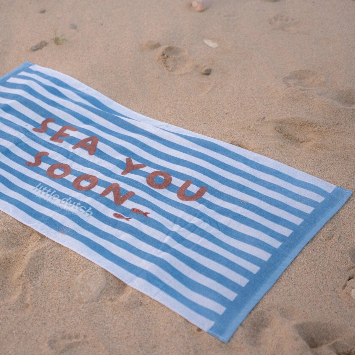 Little Dutch Sea Life Ocean - stranddoek - blauw