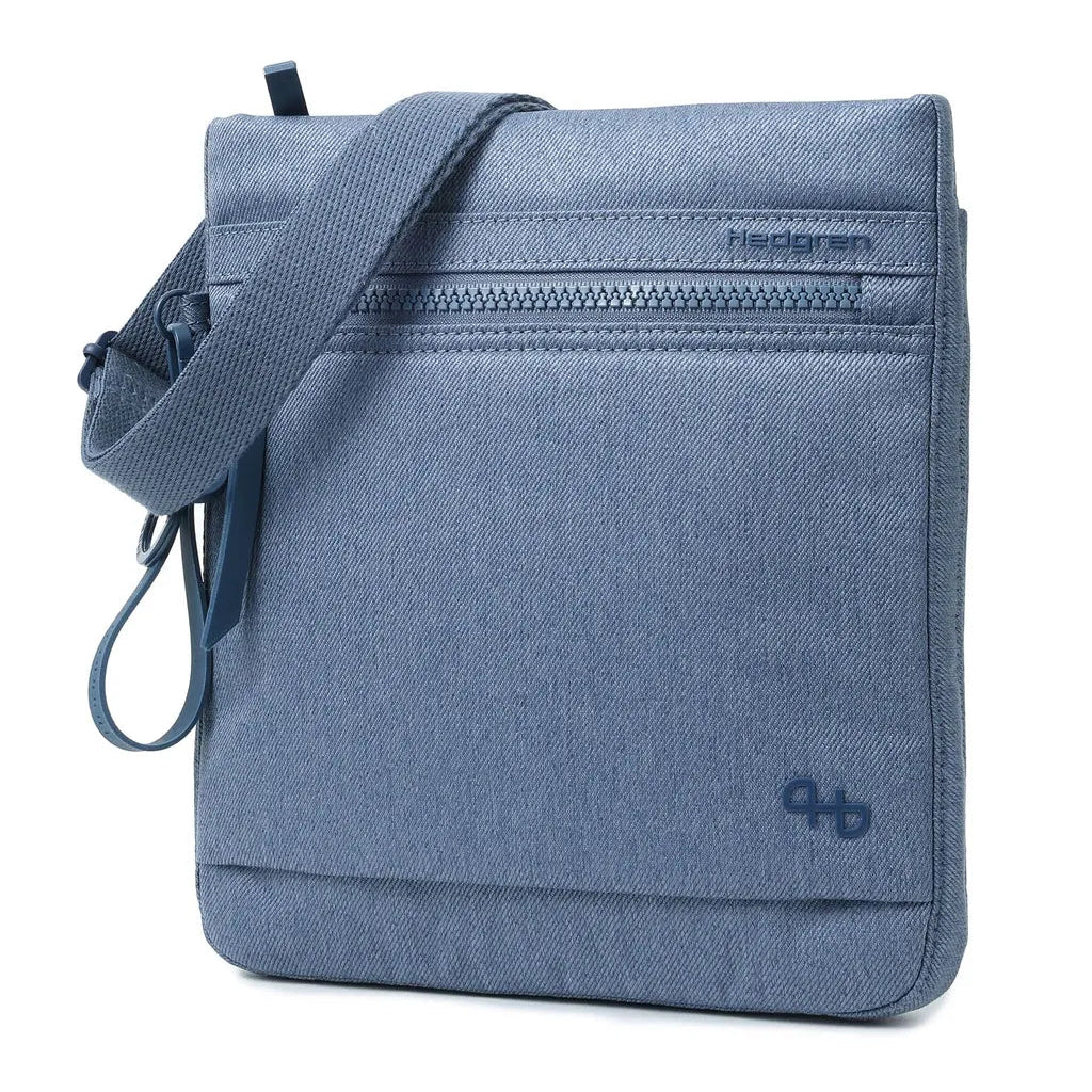 HEDGREN Leonce RFID crossover small - Jean vintage indigo