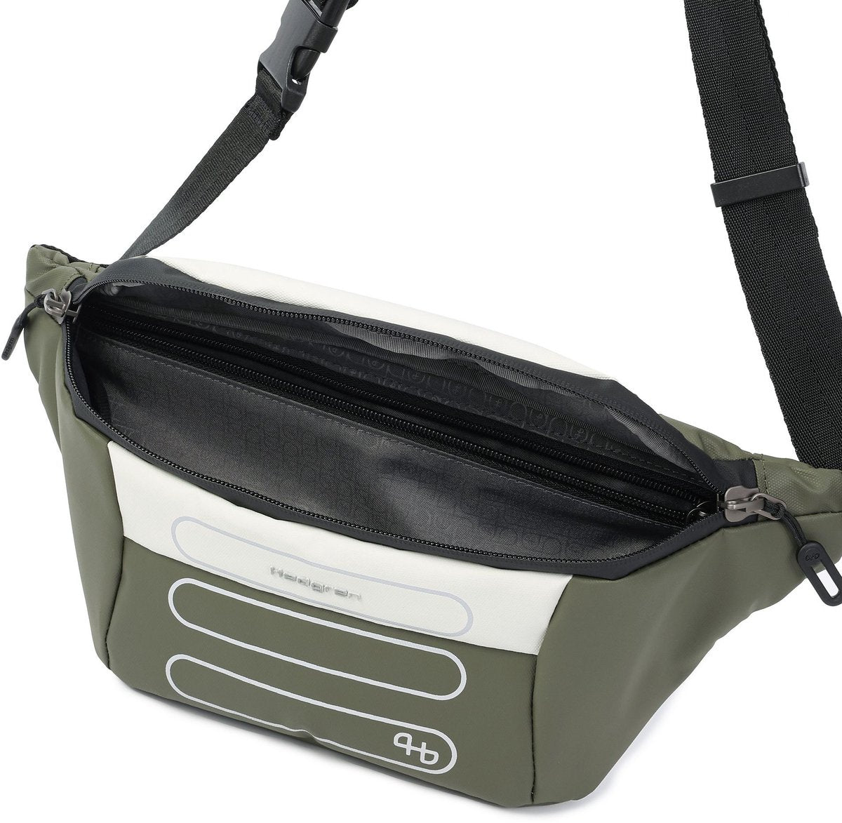HEDGREN Visit heuptas RFID - Vaporous grey / olive