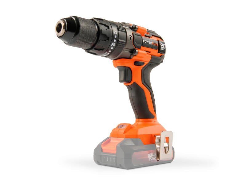 POWERPLUS Schroef - & klopboormachine 20V 50NM   excl. batterij en lader