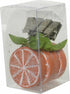Tafelkleedgewicht polyresin box 4 - 5x5x3cm - sinaasappel