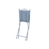 Sorrento bistrostoel ijzer outdoor - 38x50x89cm - blauw