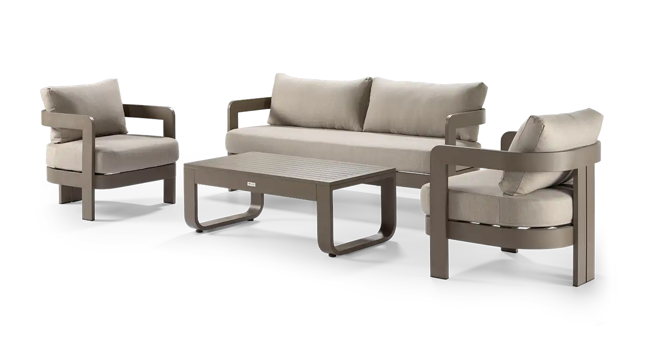 CALLISTO OUTDOOR - BELIZE Loungeset 4dlg - taupe