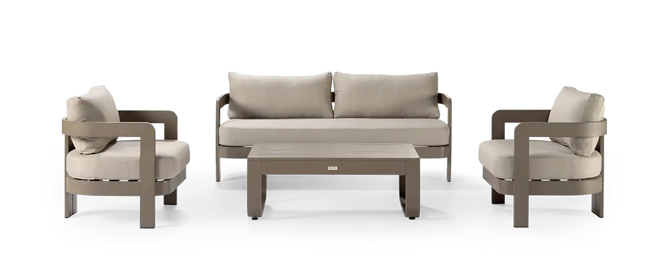 CALLISTO OUTDOOR - BELIZE Loungeset 4dlg - taupe